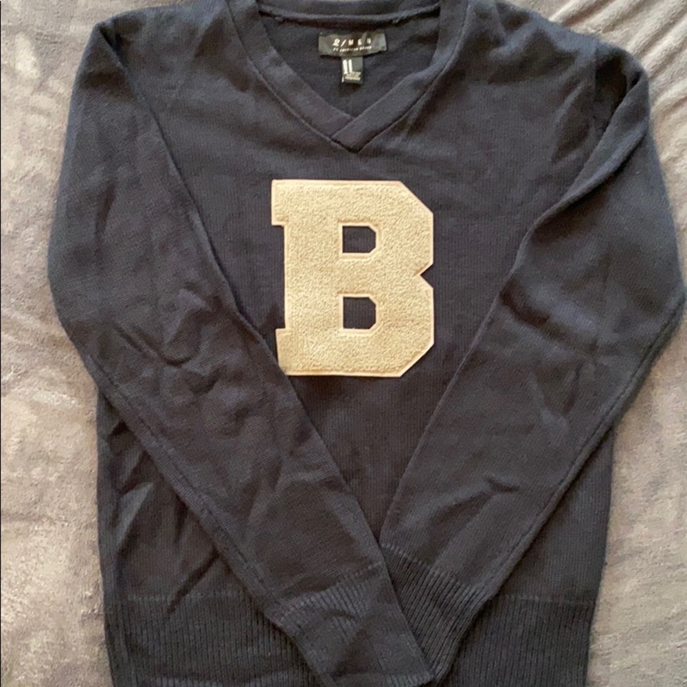 Forever 21 Varsity V neck sweater